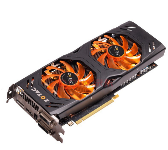 zotac 索泰 geforce gtx770-2gd5 极速版(公版,1111/7010mhz) 1999元
